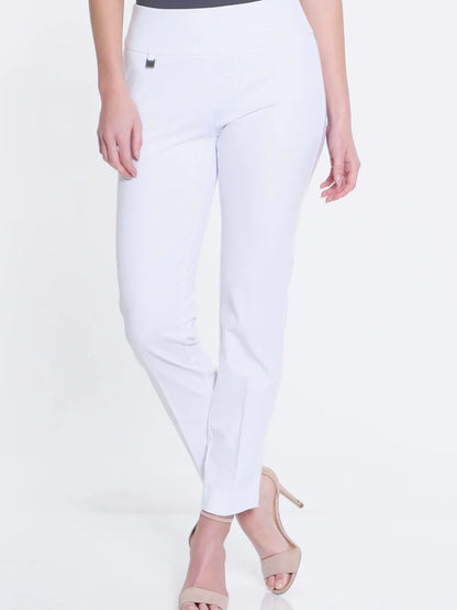 Classic Wide Band Pull-On Ankle Pant by Multiples