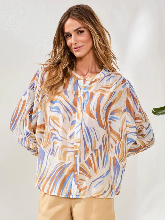 Flowy Dolman Sleeve Blouse Marina by Tribal